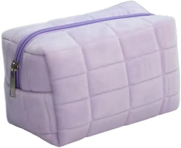 Luxury Quilted Travel Makeup Pouch