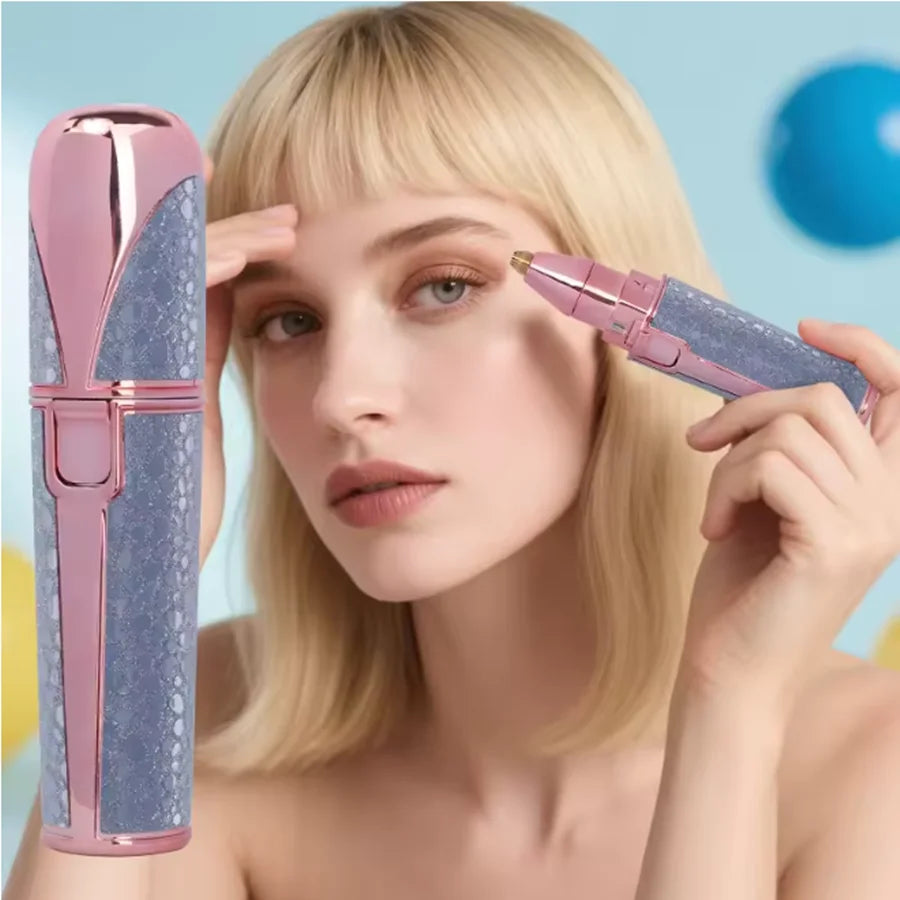 2-in-1 Rechargeable Nose Hair & Eyebrow Trimmer