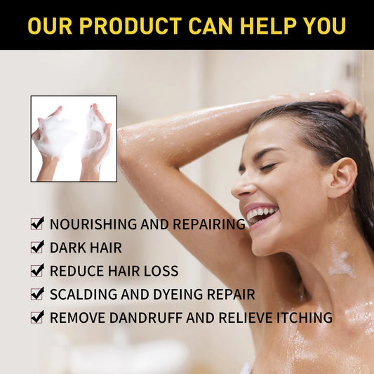 EELHOE Black Hair Color Shampoo – 500ml