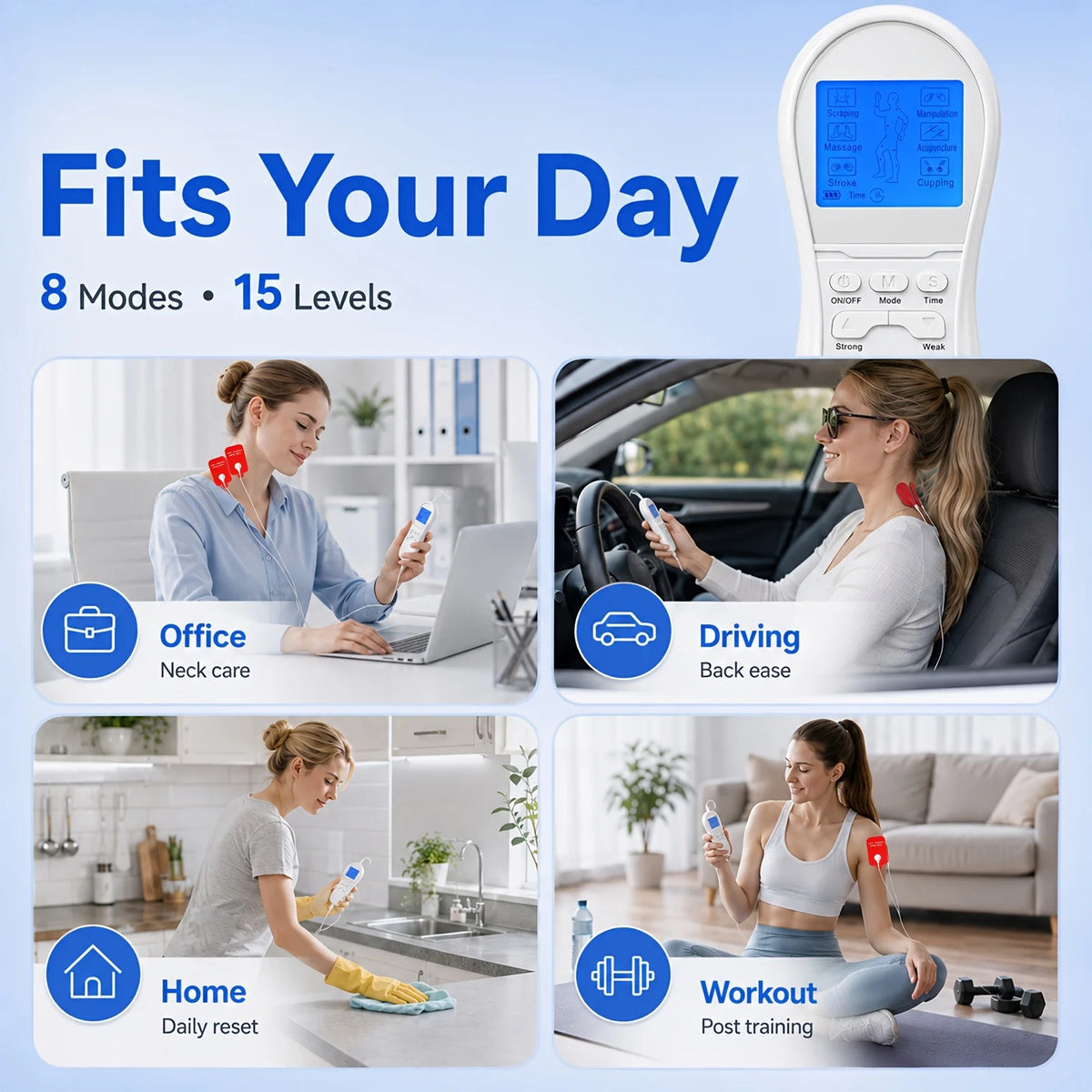 Jitesy Electric TENS Digital Body Massager