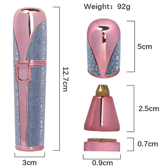 2-in-1 Rechargeable Nose Hair & Eyebrow Trimmer