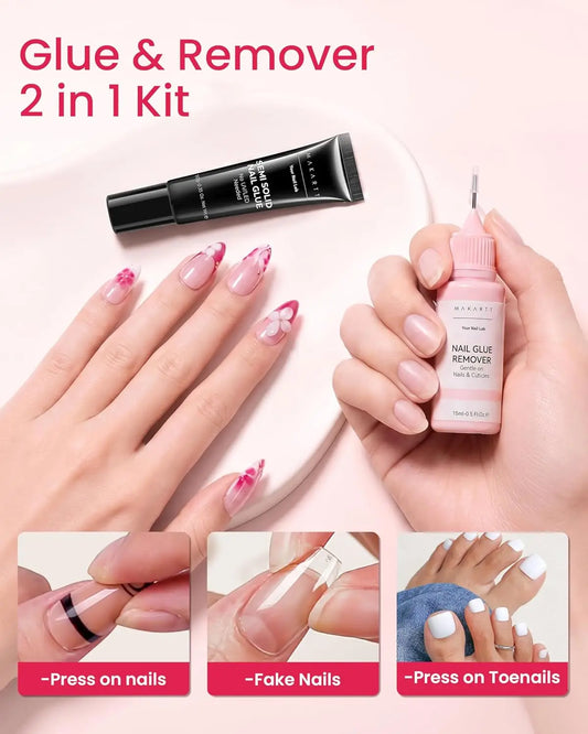 Makartt Press-On Nail Glue & Remover Kit