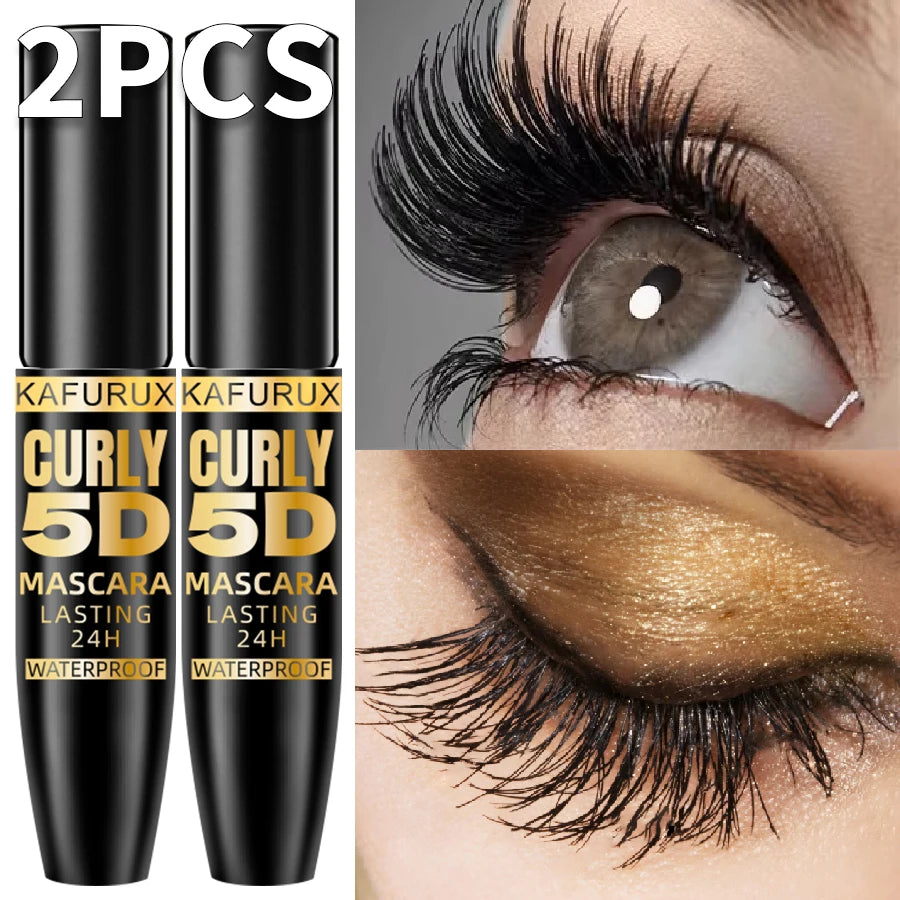 KAFURUX 5D Black Volumizing Mascara – 2 Piece Set