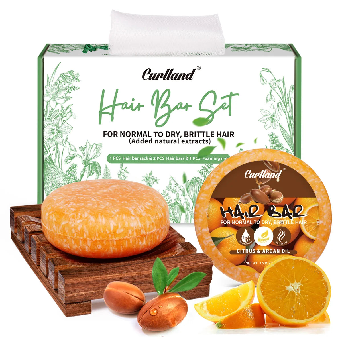 Goiple Curlland Lavender & Tea Tree Shampoo Bar Set