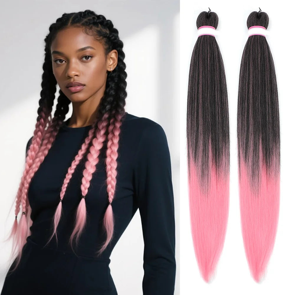 Mirra's Mirror Pink Synthetic Braiding Hair – 20 Inch