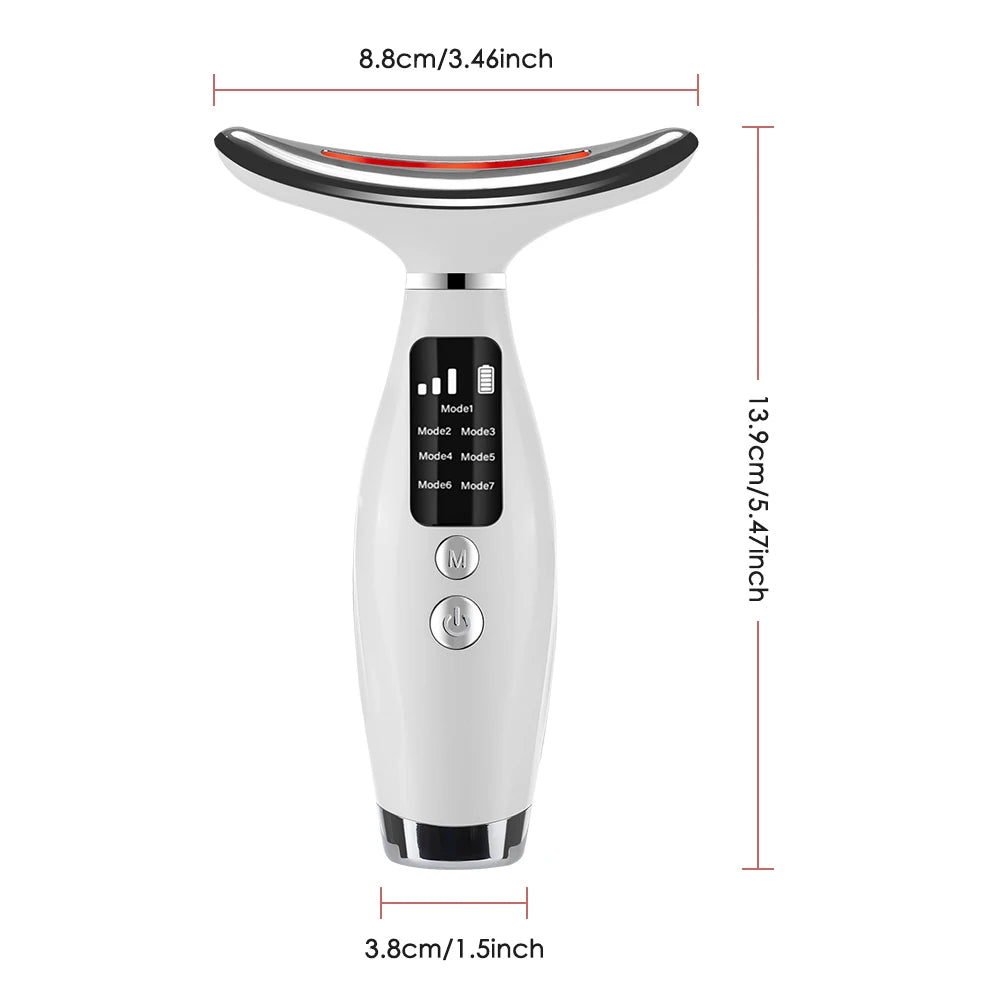 Hailicare 7-Color LED Face & Neck Massager