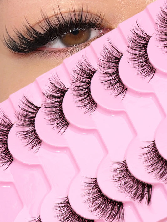 Ayrmilla 3D Faux Mink Half Lashes – 10 Pairs
