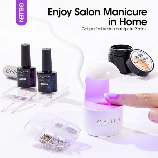 GELLEN French Tip Press-On Gel Nail Kit