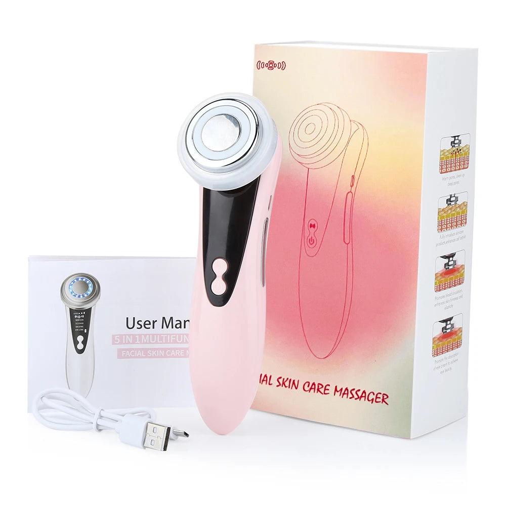 4-in-1 LED Facial Cleansing & Massage Device