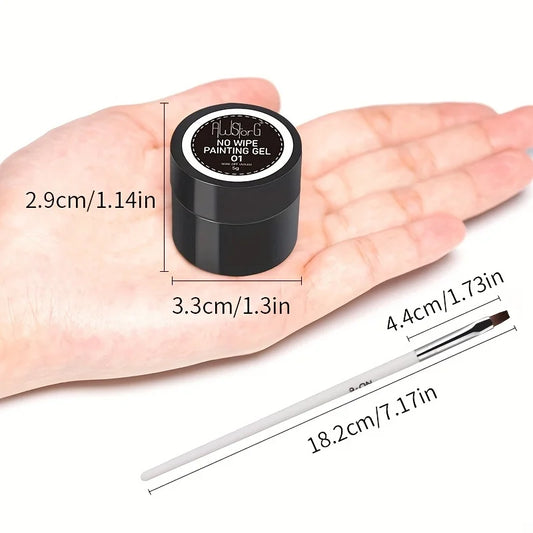 7-Piece 4-in-1 Solid Nail Art Painting Gel Set