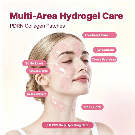 Korean PDRN Hydrogel Eye Masks with Collagen