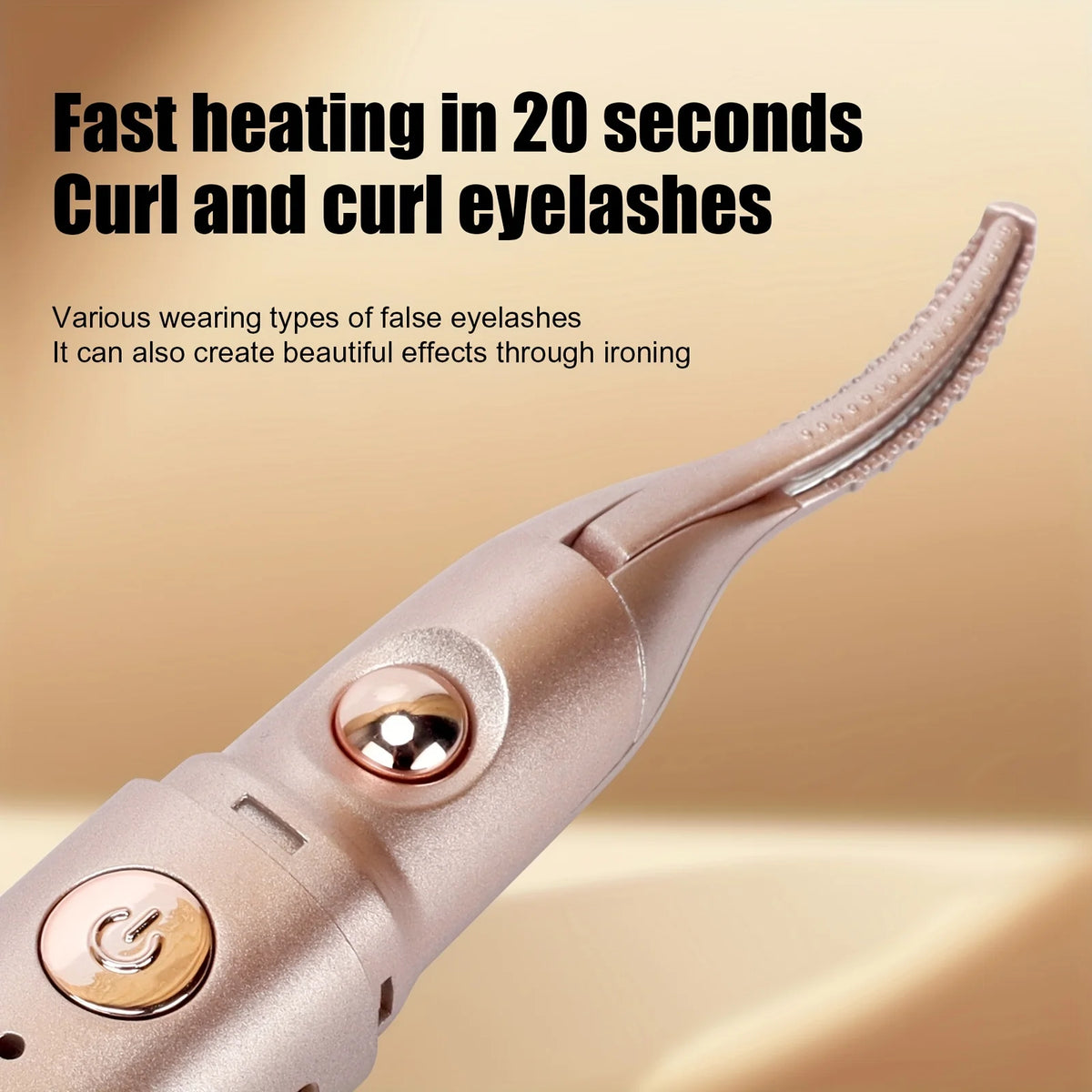 2 IN 1 Heated Eyelash Curler & Electric Eyebrow Trimmer