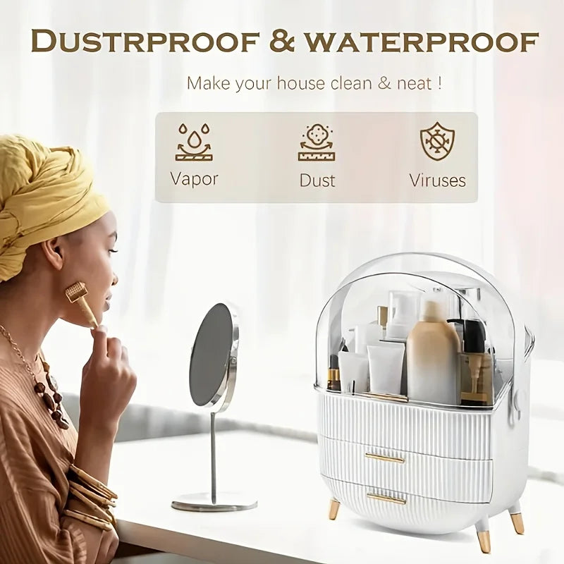 Expandable Cosmetic Storage Organizer with Drawers