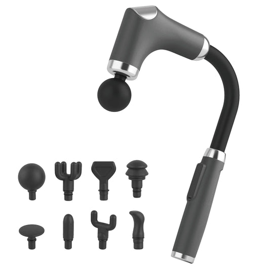 8-in-1 Long-Handle Massage Gun