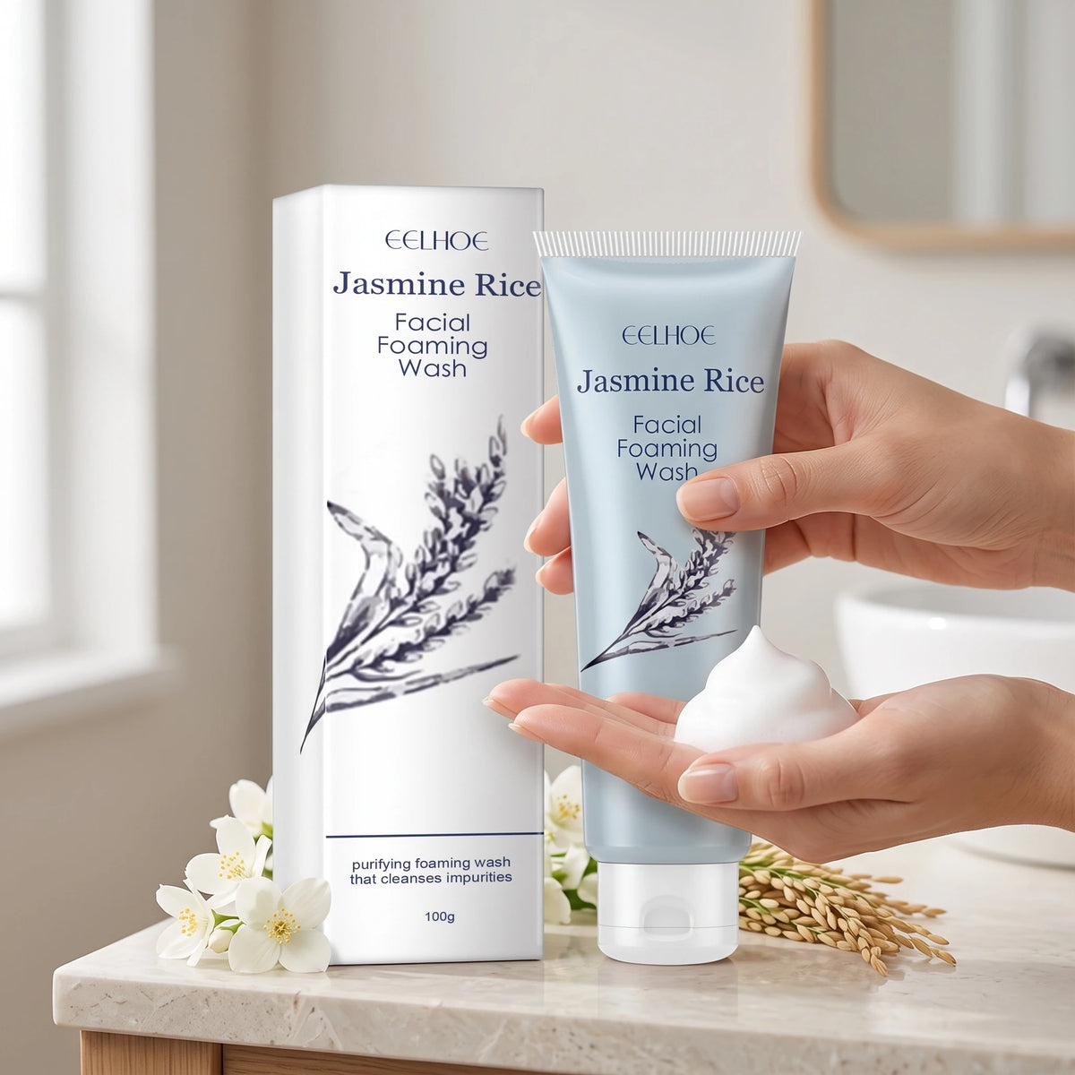 Jasmine Bubble Facial Cleanser – 100g