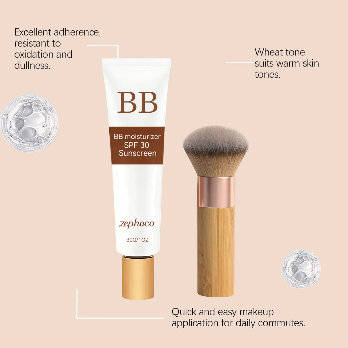 Zephoco Natural Finish BB Cream – 30g