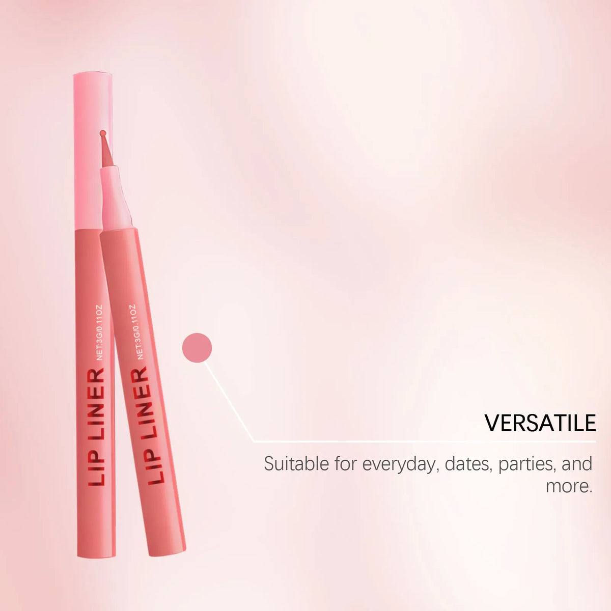 Waterproof Liquid Lip Liner – Matte Finish