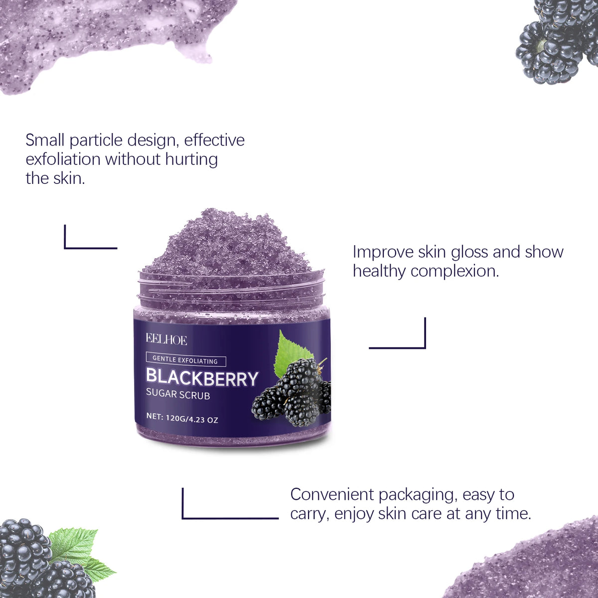 Blackberry Sugar Body Scrub – 120g