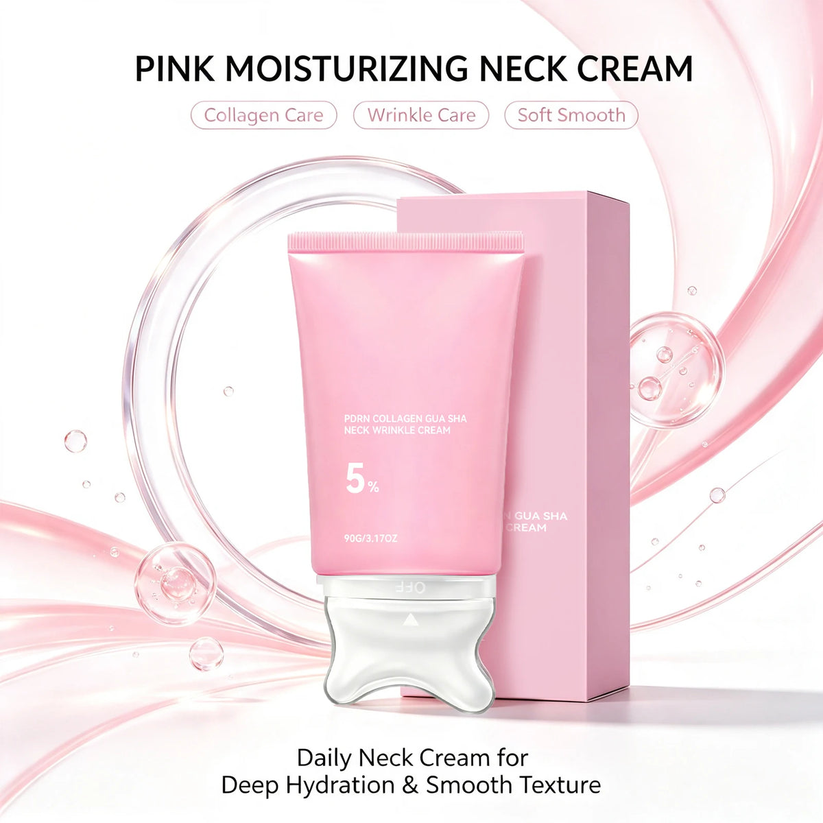 PDRN Collagen Neck Cream with Gua Sha Attachment – 90 g