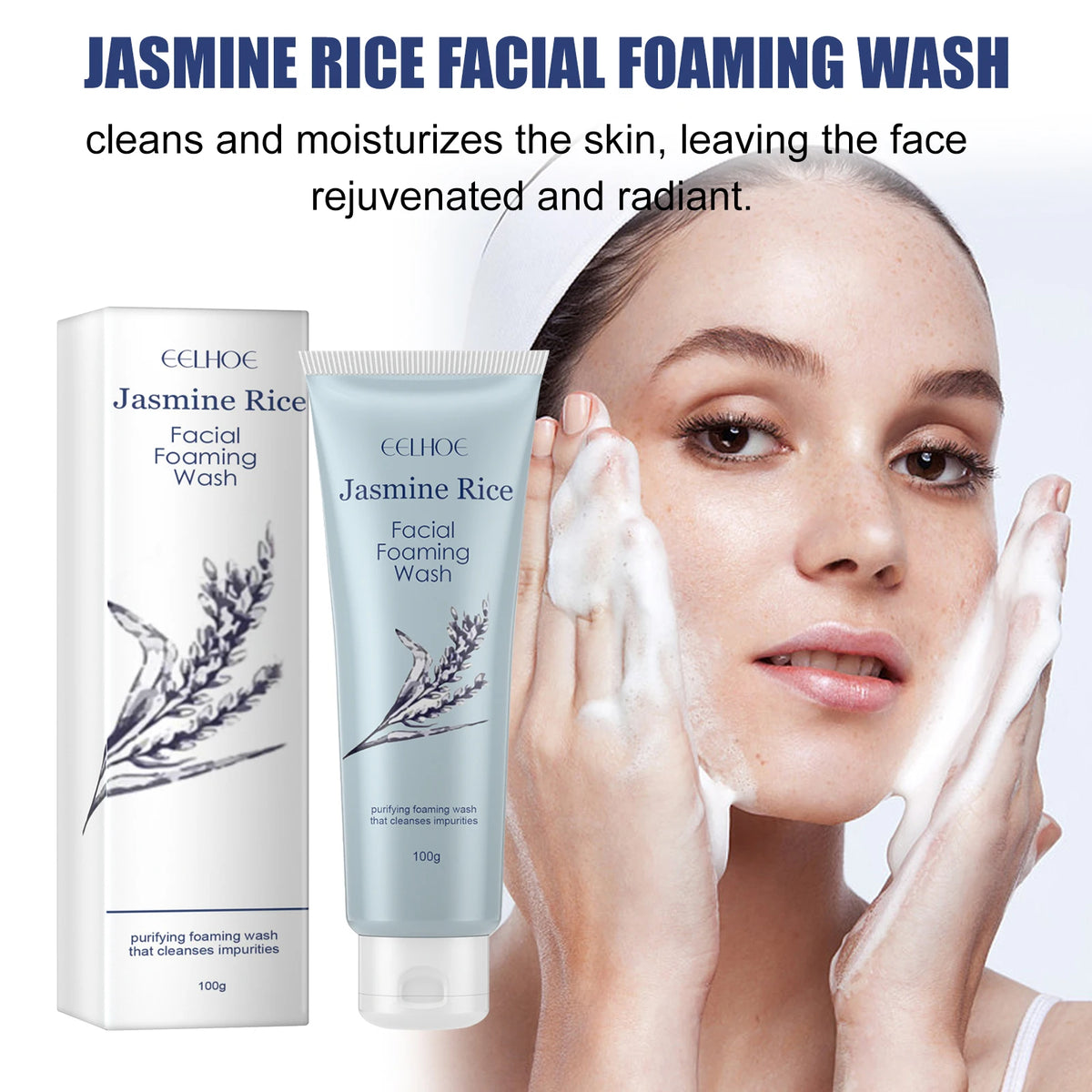 Jasmine Bubble Facial Cleanser – 100g