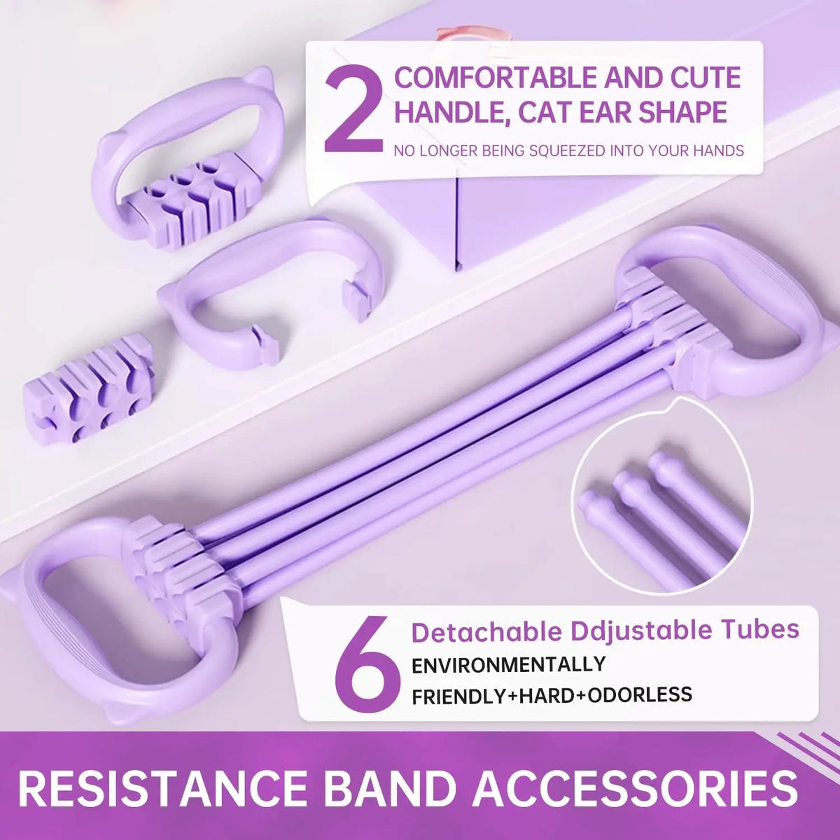Resistance Bands with Handles - 15-90lbs