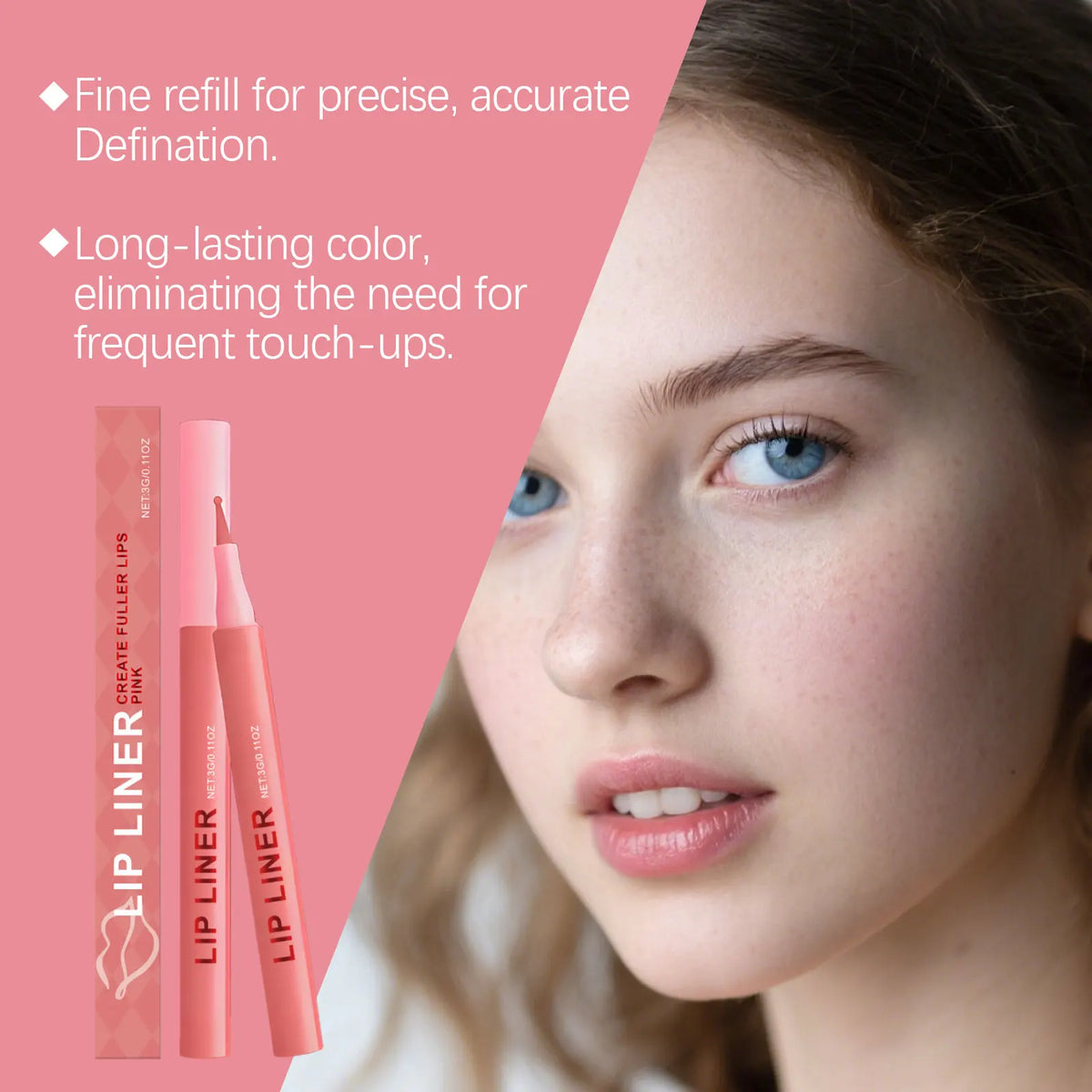 Waterproof Liquid Lip Liner – Matte Finish