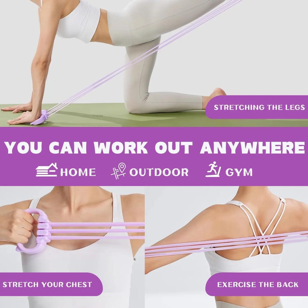 Resistance Bands with Handles - 15-90lbs