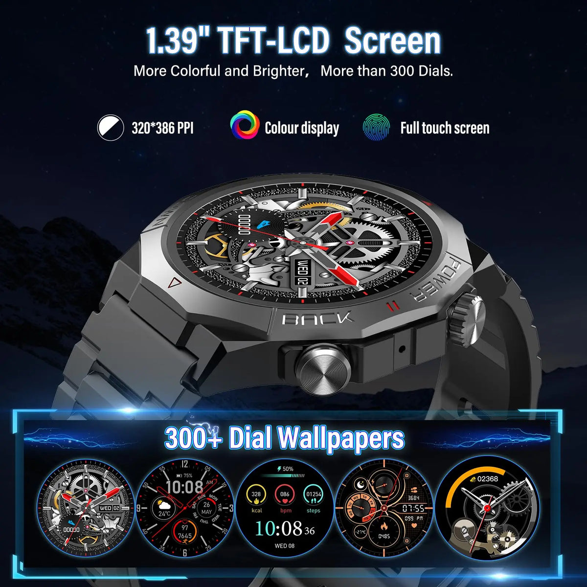 Kuizil S10 Men’s Smartwatch with Bluetooth Calling