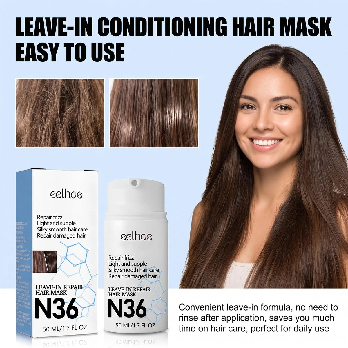 EELHOE Leave-In Repair Hair Mask for Dry & Frizzy Hair – 50ml