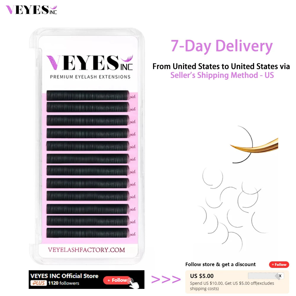 VEYES INC Premium Easy-Fanning Individual Lash Extensions