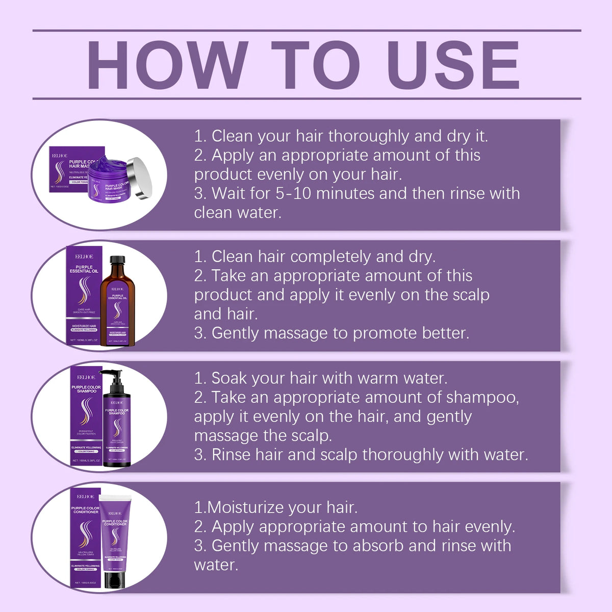EELHOE Purple Toning & Nourishing Hair Essentials – 100g