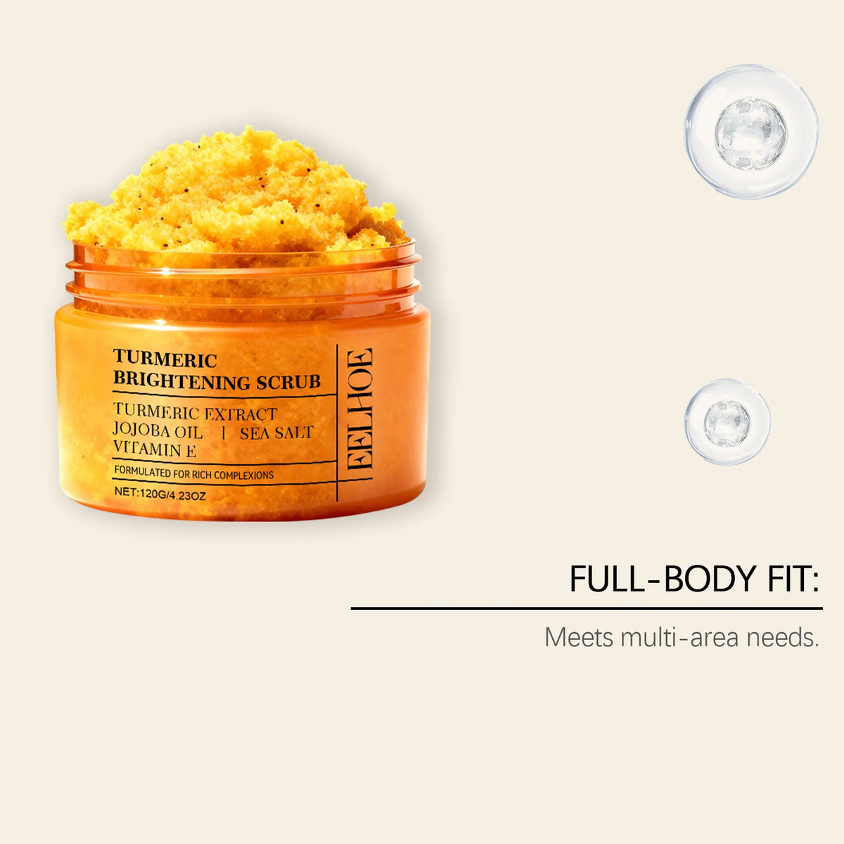 EELHOE Turmeric Exfoliating Face Scrub – 120g