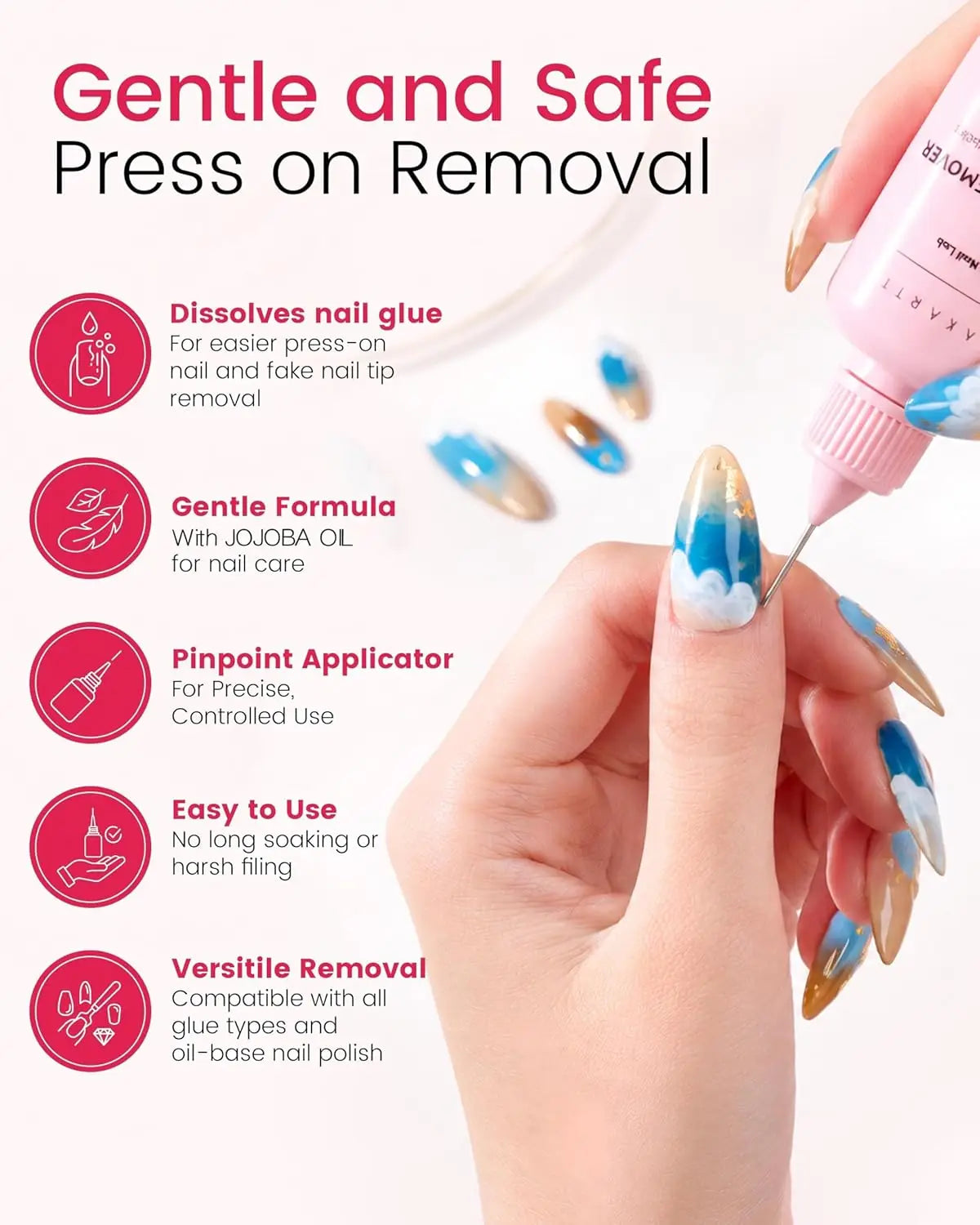 Makartt Press-On Nail Glue & Remover Kit