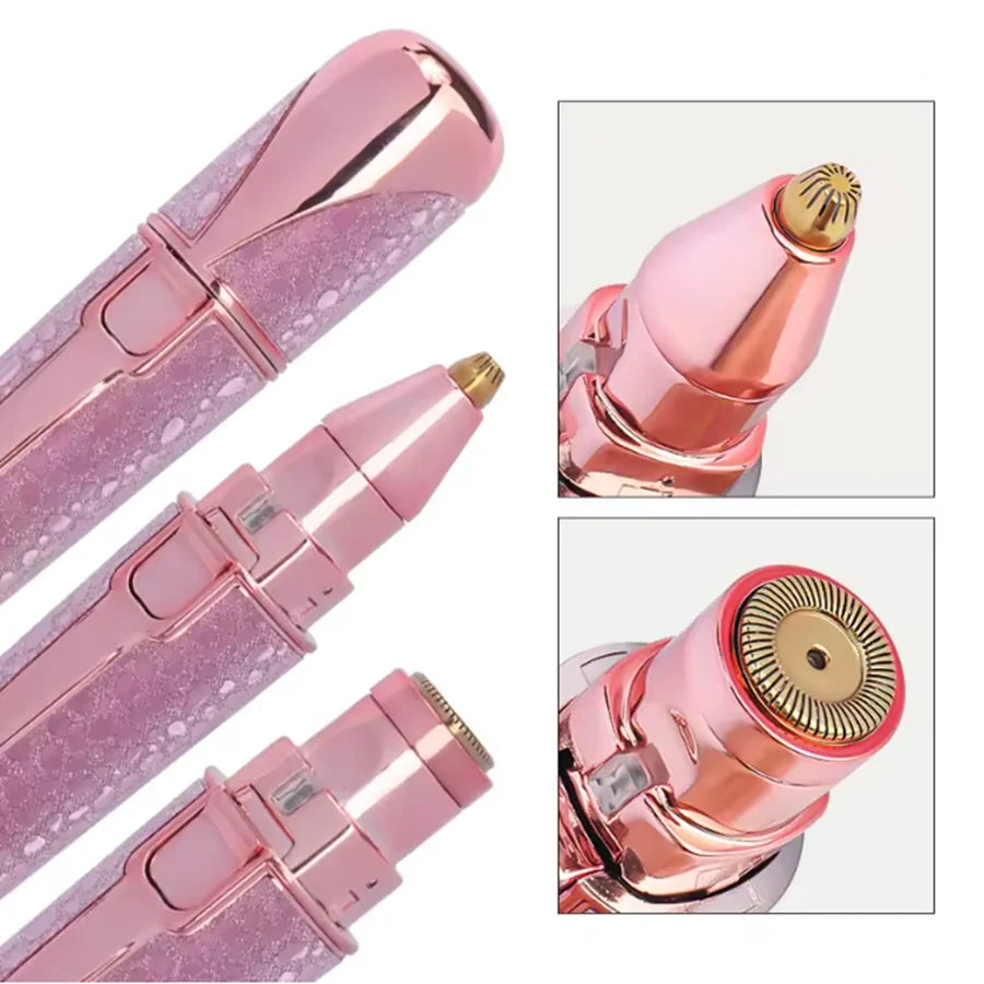 2-in-1 Rechargeable Nose Hair & Eyebrow Trimmer