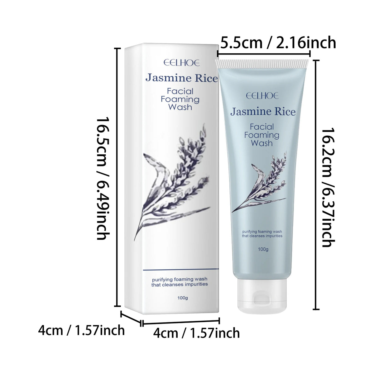 Jasmine Bubble Facial Cleanser – 100g