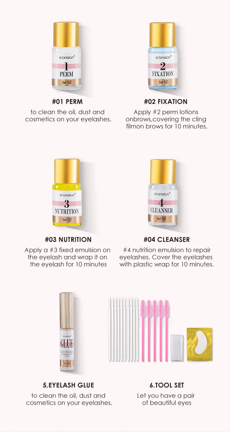 ICONSIGN Lash Lift & Eyelash and Brow Tint Kit