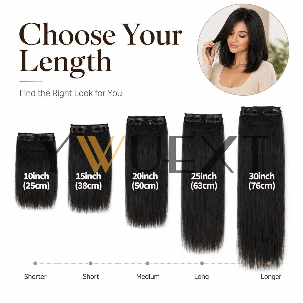 YWUEXT Mini Human Hair Clip-In Volumizer – 4 Inch
