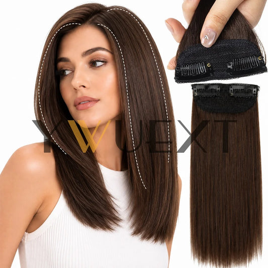 YWUEXT Mini Human Hair Clip-In Volumizer – 4 Inch
