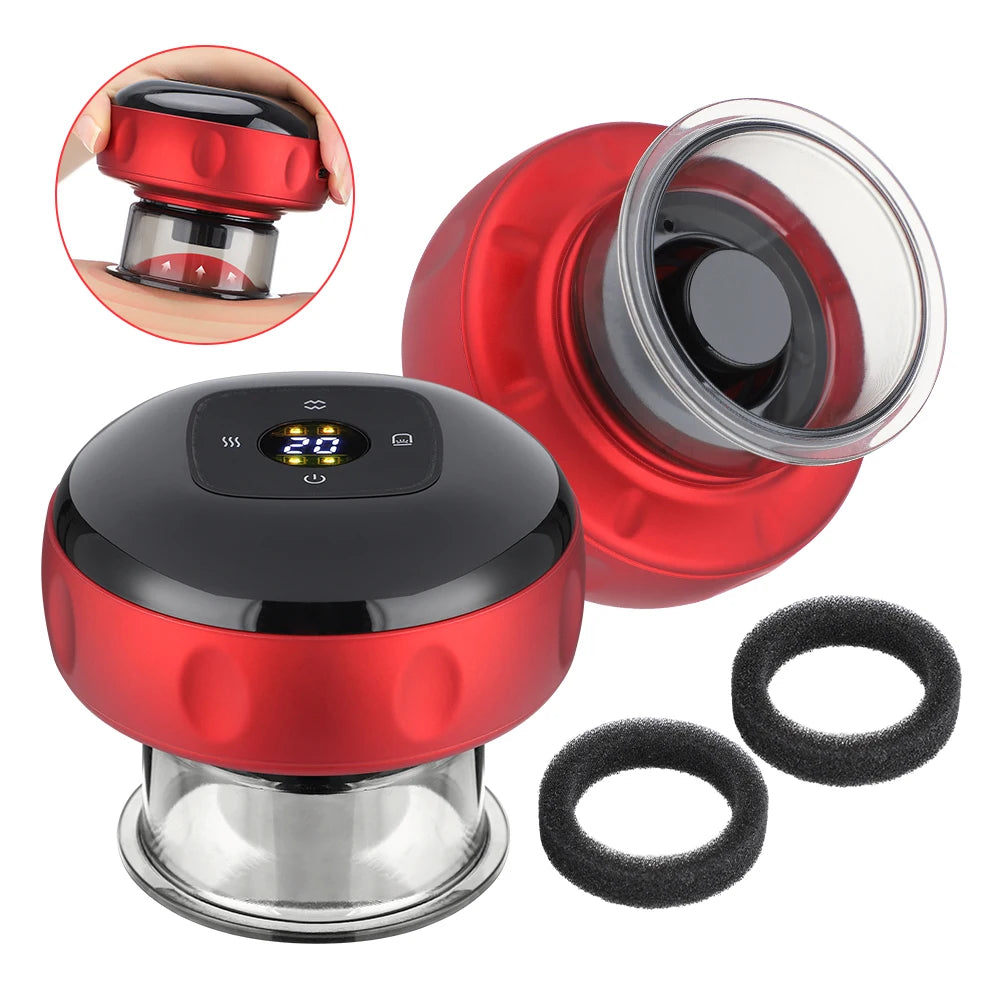 Smart Electric Vacuum Cupping Massager with Heat