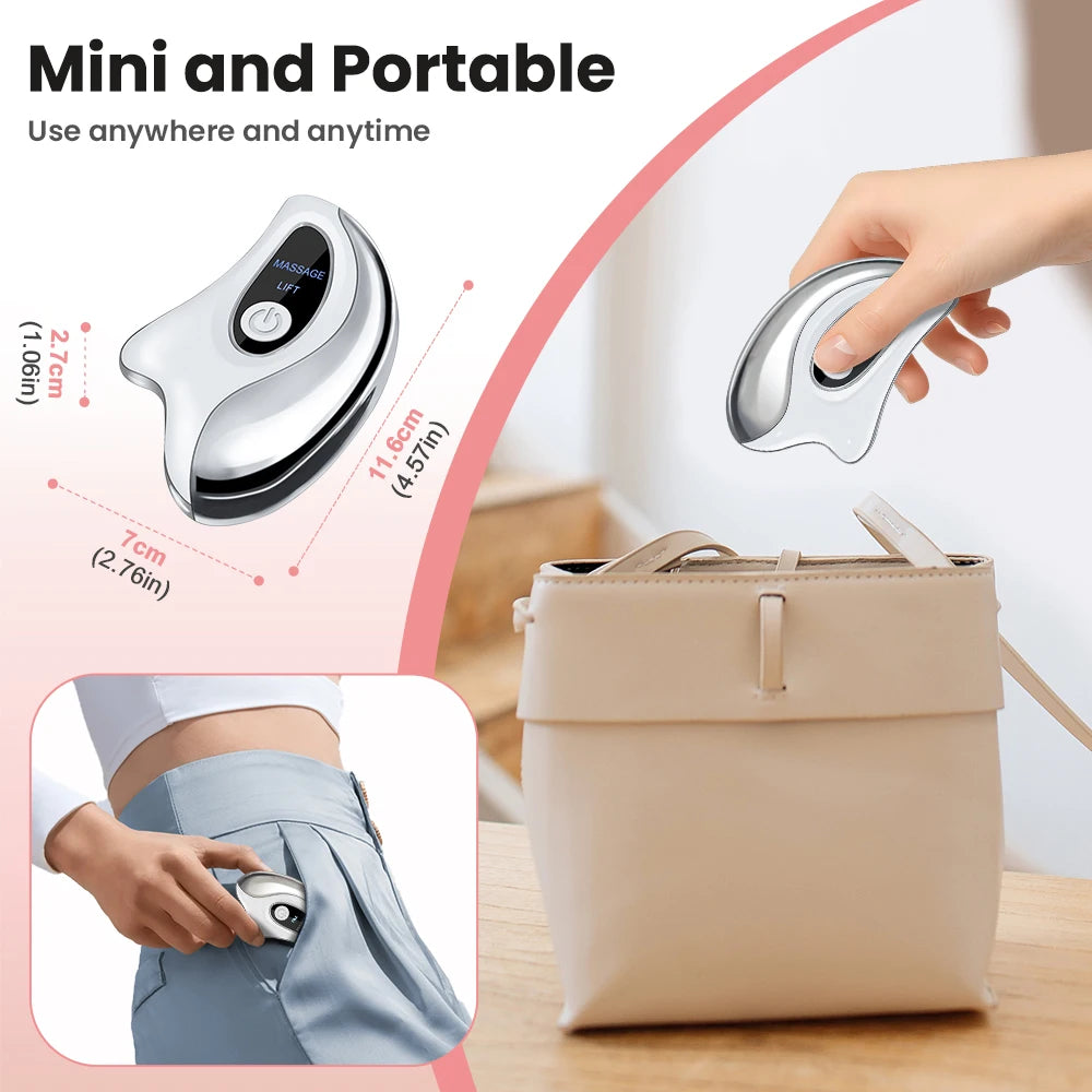 Hailicare Electric Heated Gua Sha Facial Massager