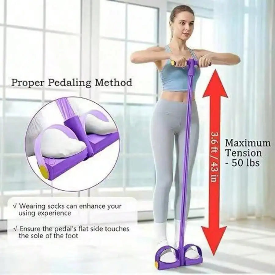 Pedal Resistance Band Trainer – 4 & 6 Tube Options