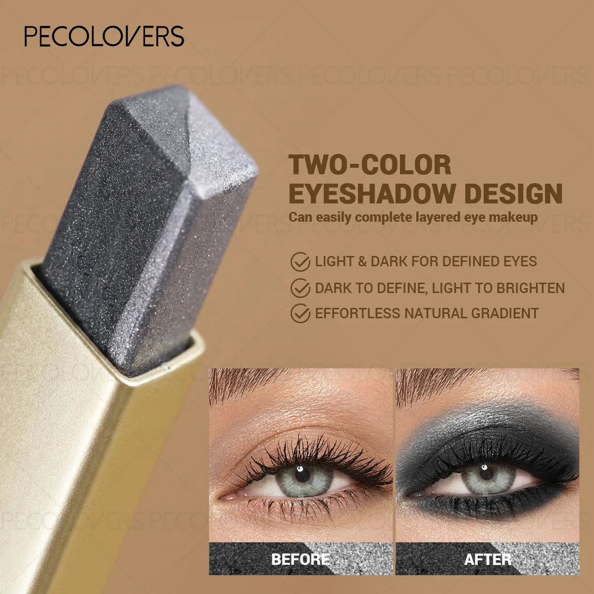 6-Piece Dual-Color Eyeshadow Stick Set