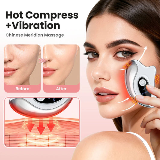 Hailicare Electric Heated Gua Sha Facial Massager