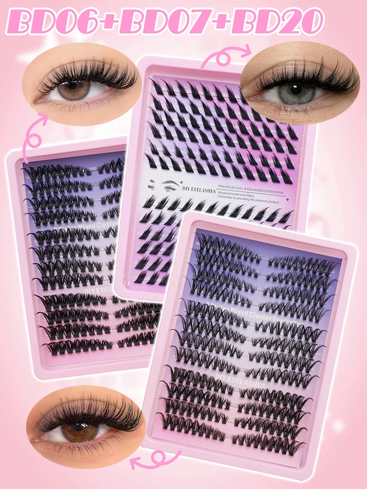 Ayrmilla Wispy Fluffy DIY Cluster Lashes – Mixed Lengths