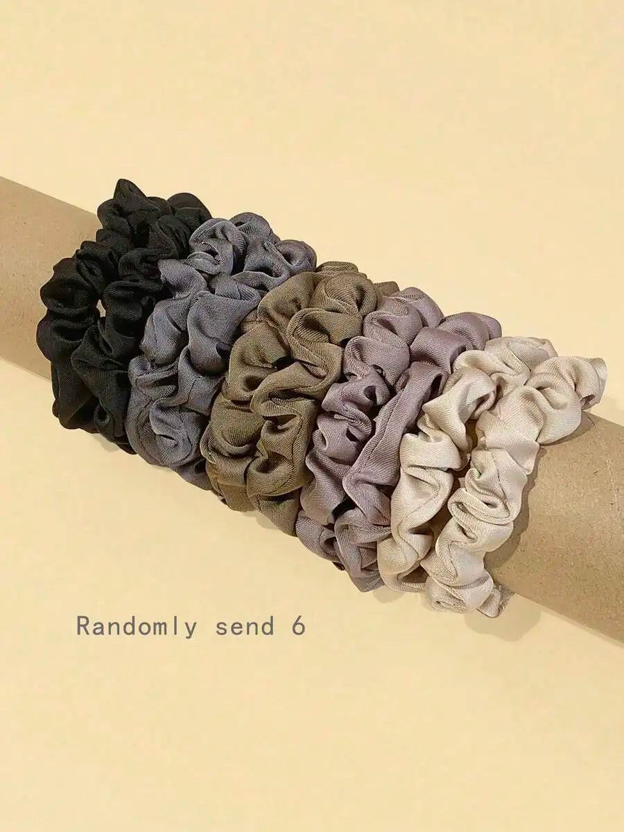 10-Piece Small Silk Hair Scrunchie Set