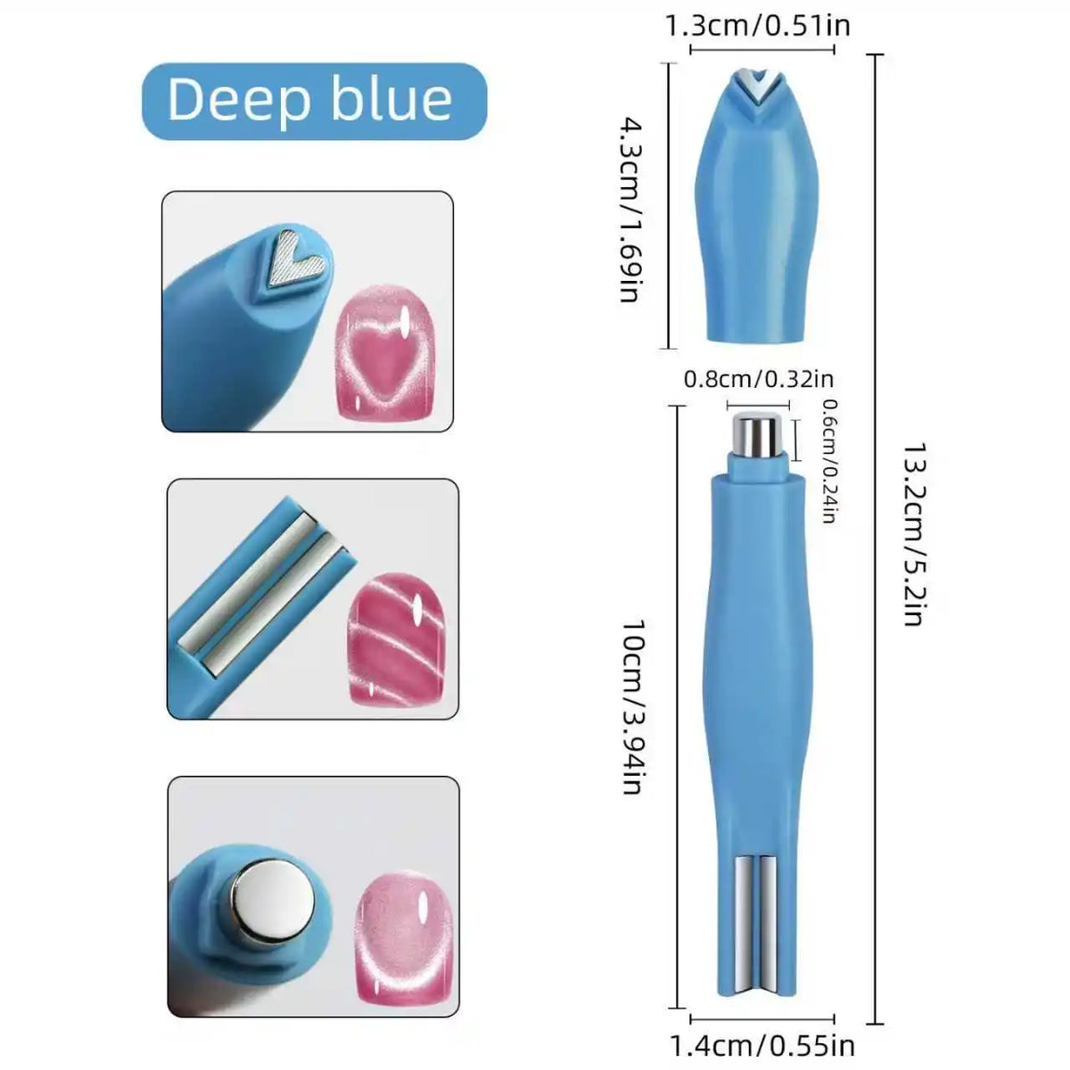 3-in-1 Magnetic Nail Art Stick for Cat Eye Gel Polish