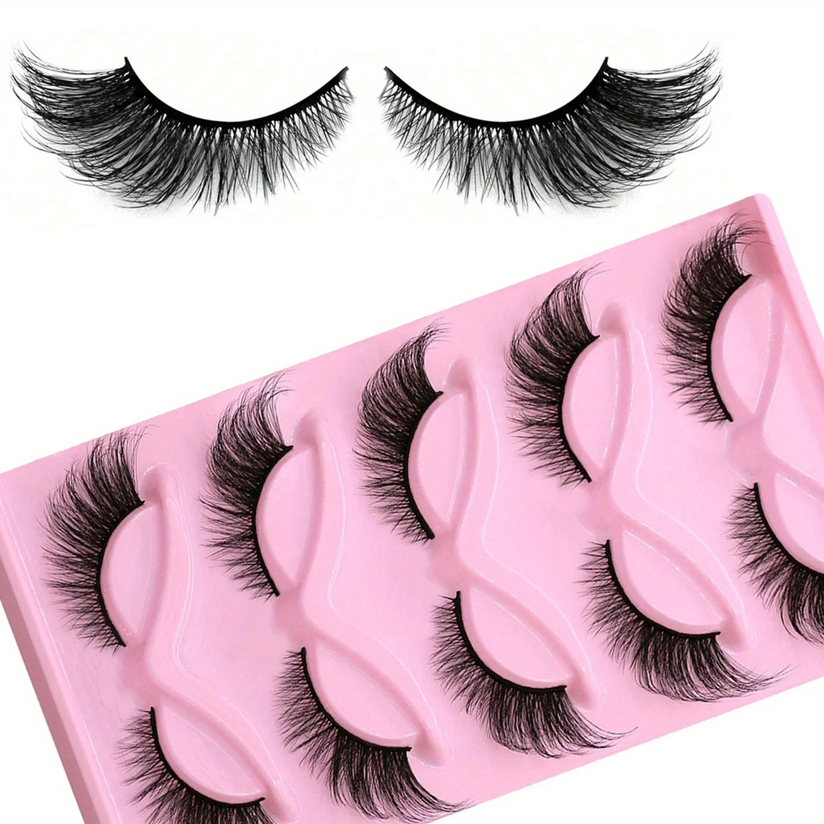 15-Pair Cat Eye Strip Lash Set