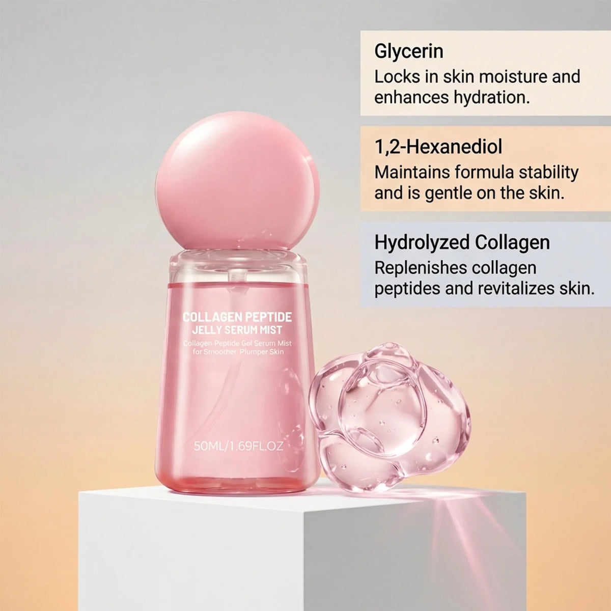 Caviar PDRN + Collagen Peptide Jelly Serum Mist Set