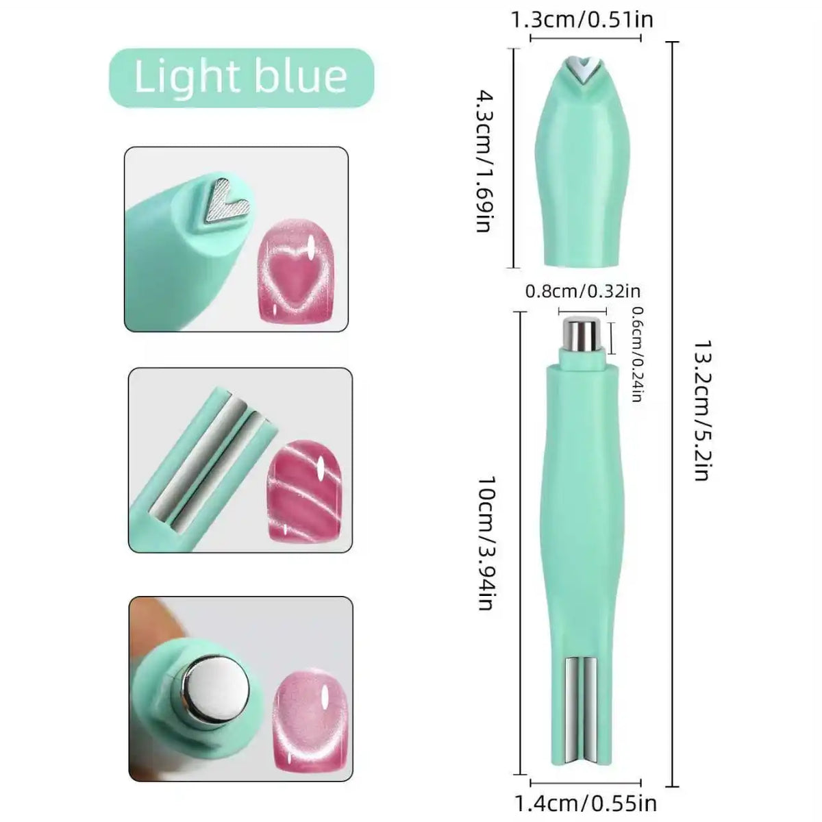 3-in-1 Magnetic Nail Art Stick for Cat Eye Gel Polish