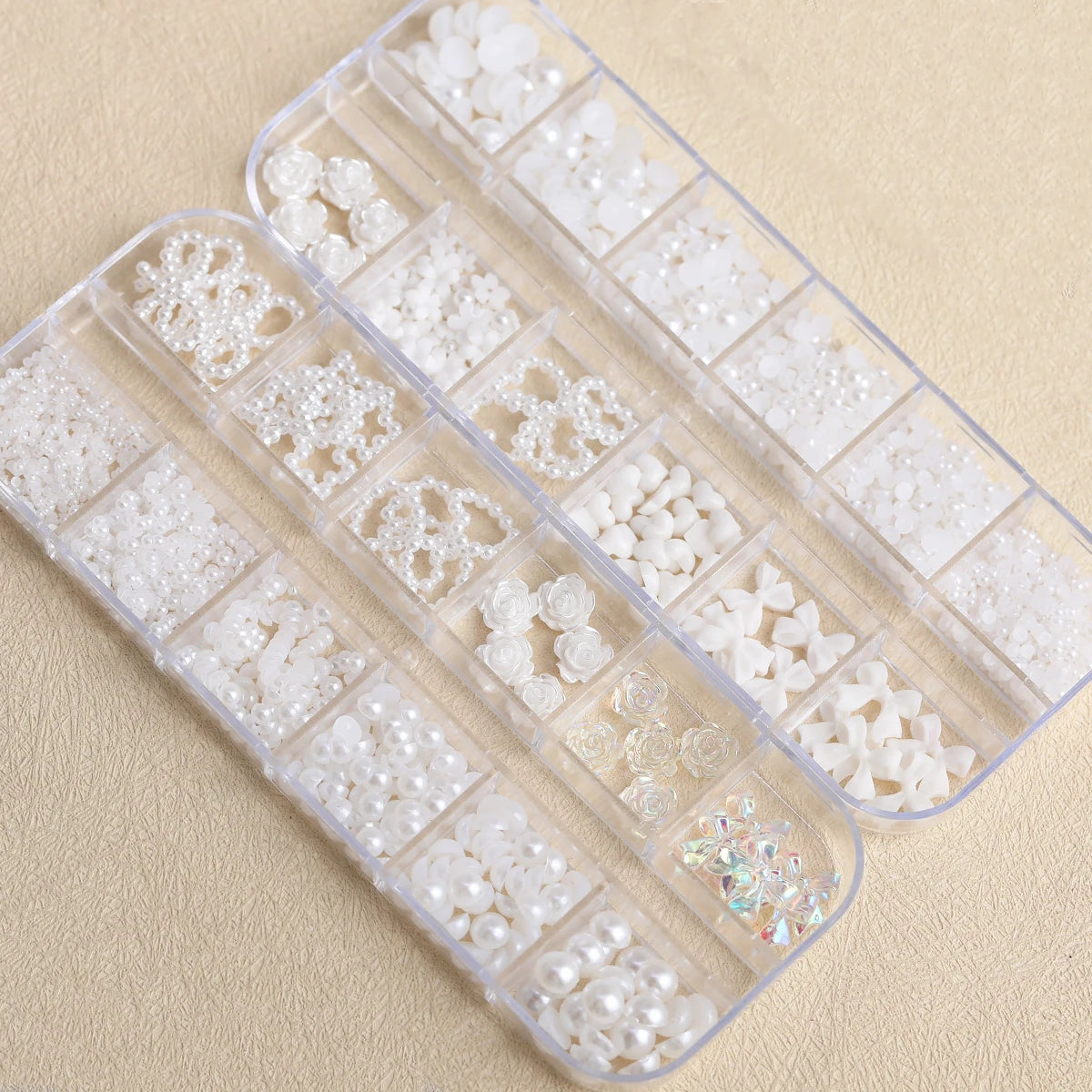 4-Box Nail Art Decoration & Accessories Set